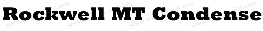 Rockwell MT Condensed字体转换